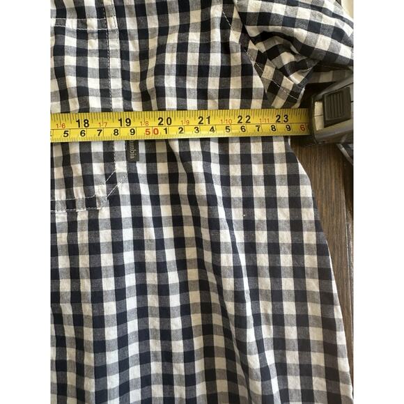 Columbia Shirt Mens XXL Plaid button Up Long Sleeve Pocket Blue - Picture 5 of 5